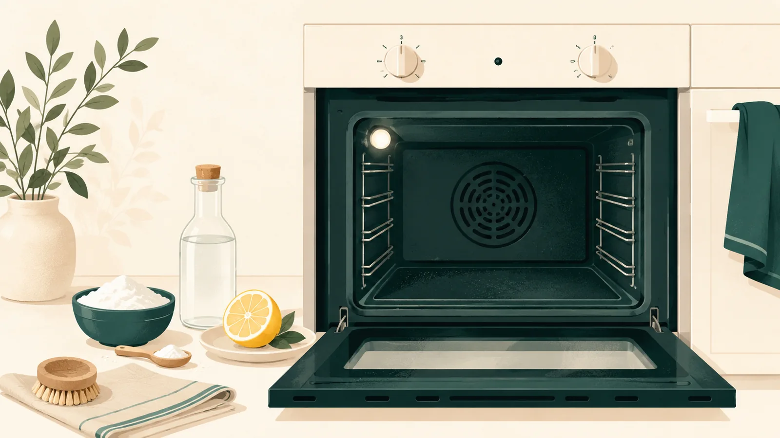 Como limpar o forno sem produtos químicos agressivos