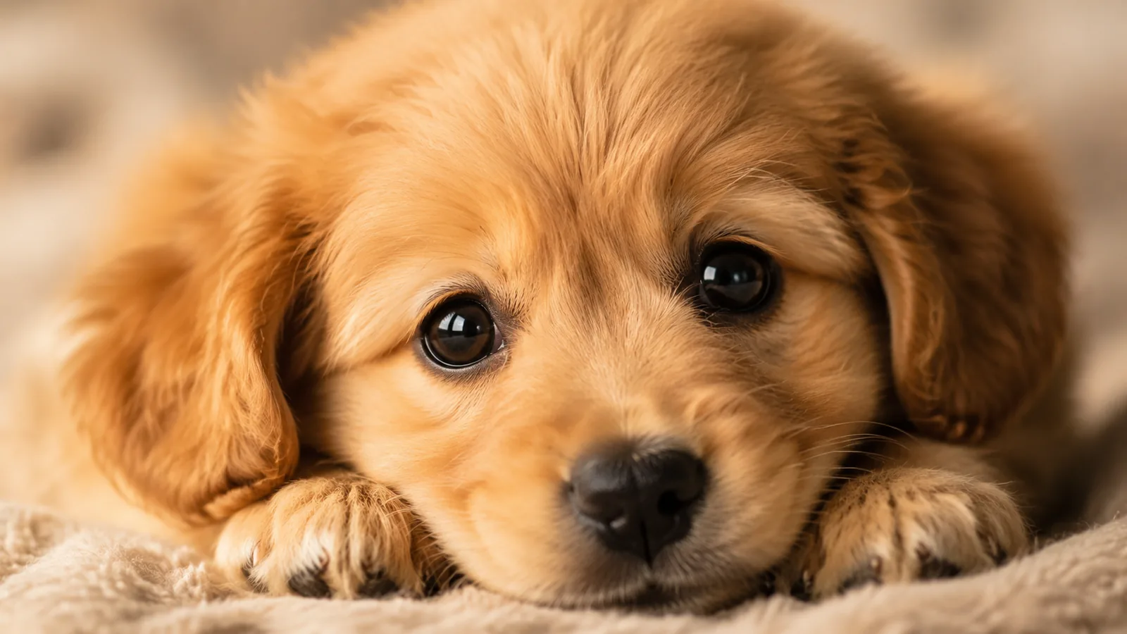 Person holding a fluffy puppy with the urge to squeeze it