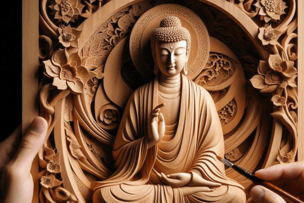 A Filosofia Zen por Trás das Esculturas em Madeira Japonesa